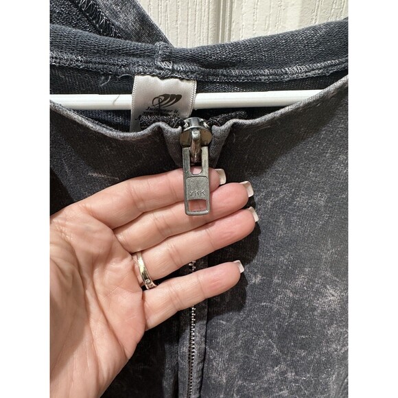 Magdalena USA M (8/10) Gray Distressed Flared Bottom Sweater Dress w/Pockets - Picture 10 of 13